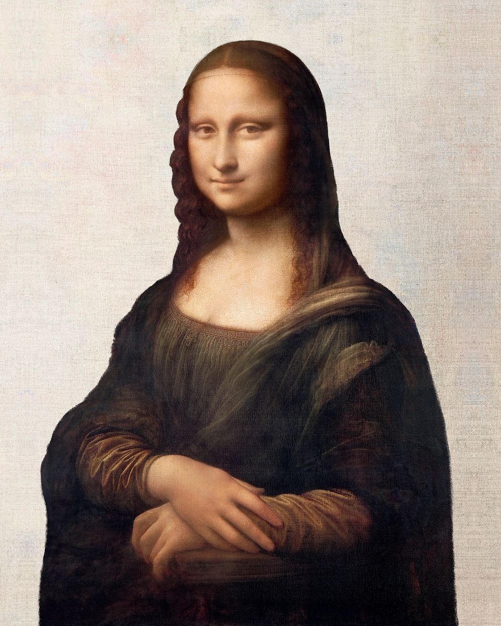 Mona Lisa illustration, Leonardo da Vinci's famous artwork, remastered by rawpixel