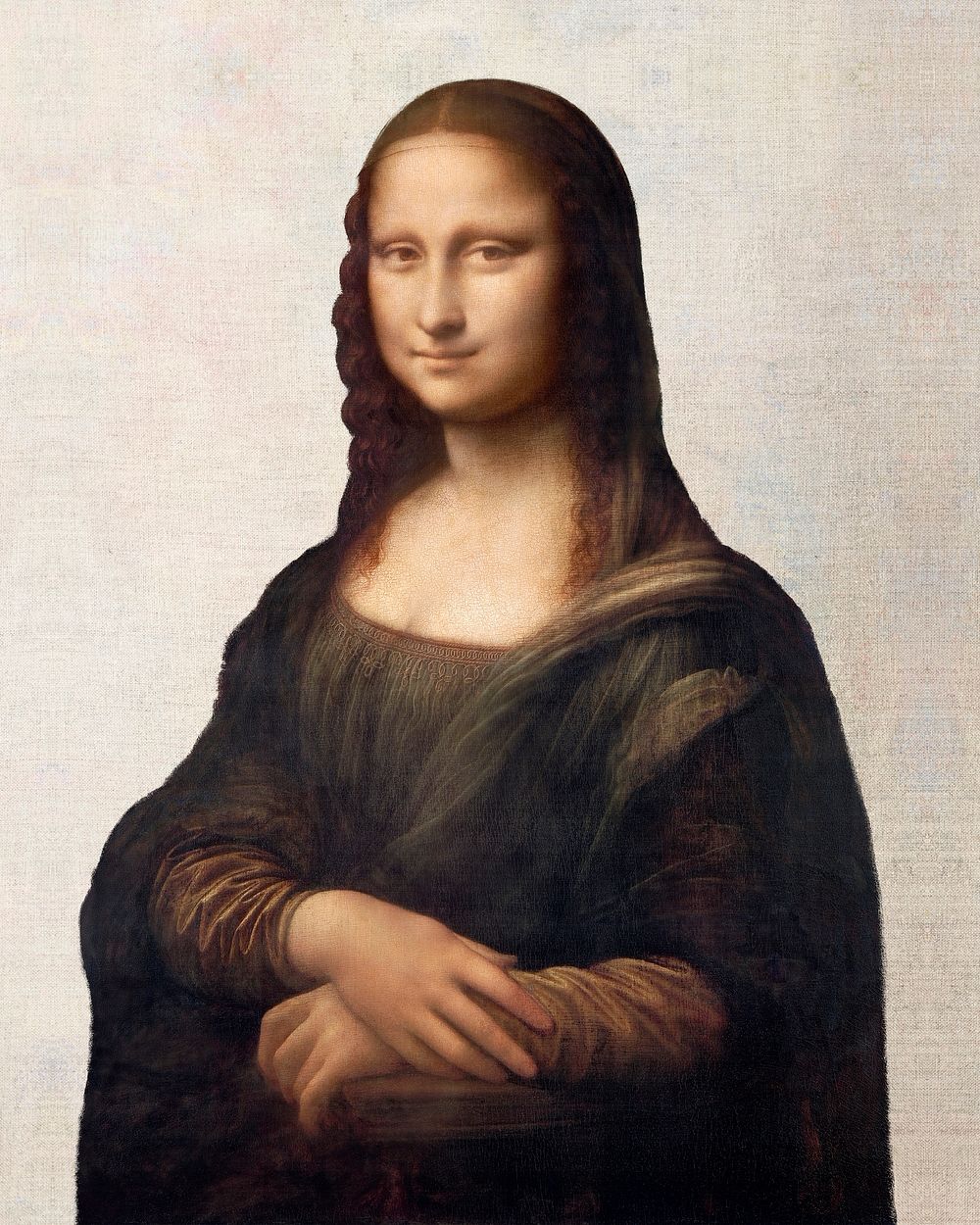 Mona Lisa clipart, Leonardo da Vinci's famous painting psd, remastered by rawpixel