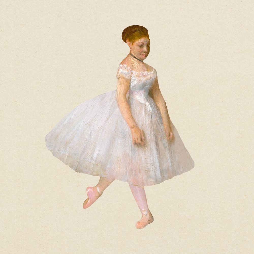 Ballet dancer psd, remixed from the artworks of the famous French artist Edgar Degas.