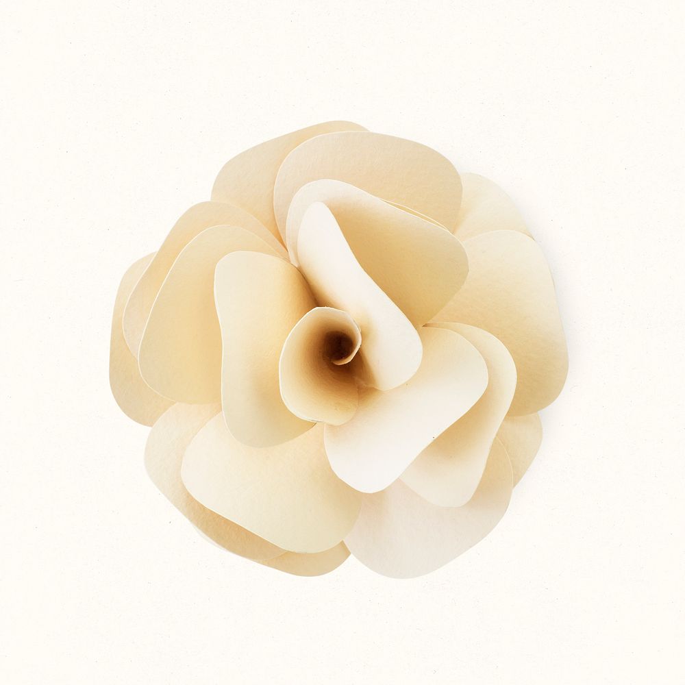 3D paper craft of a flower | Premium PSD - rawpixel