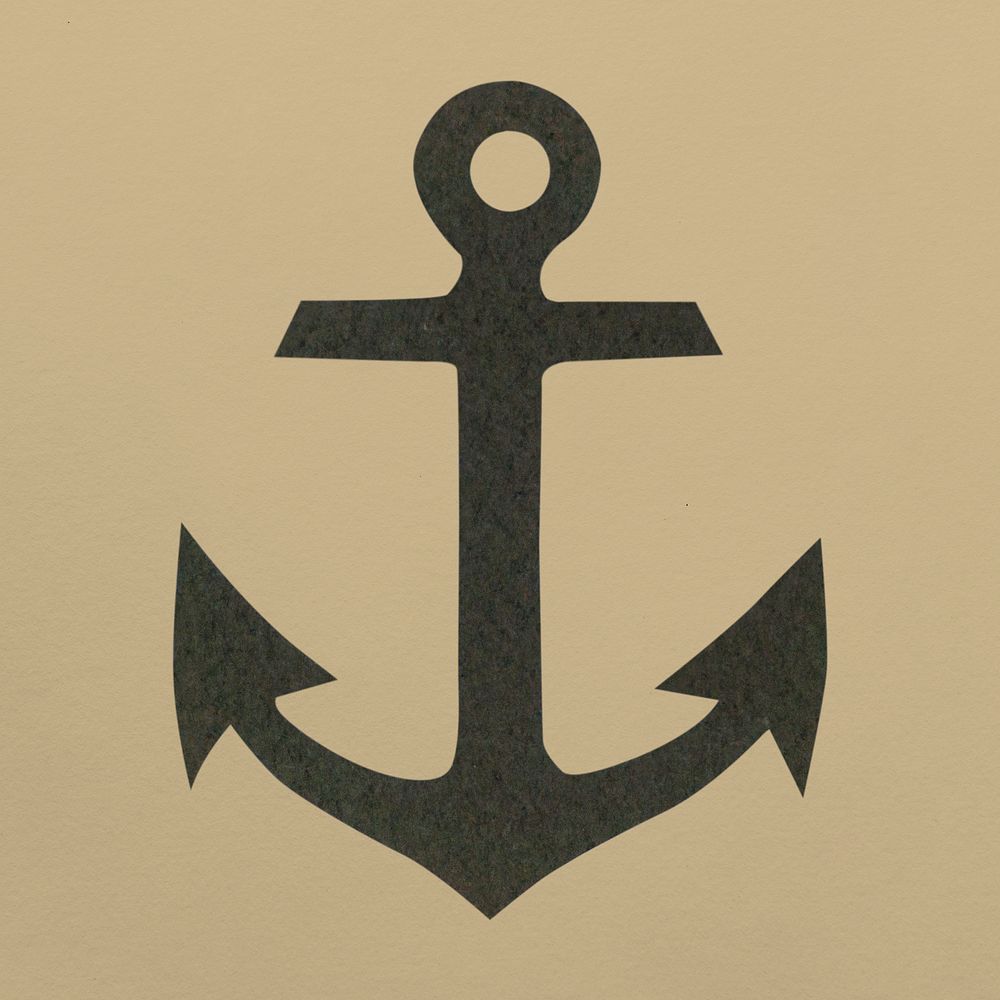 Ship anchor illustration
