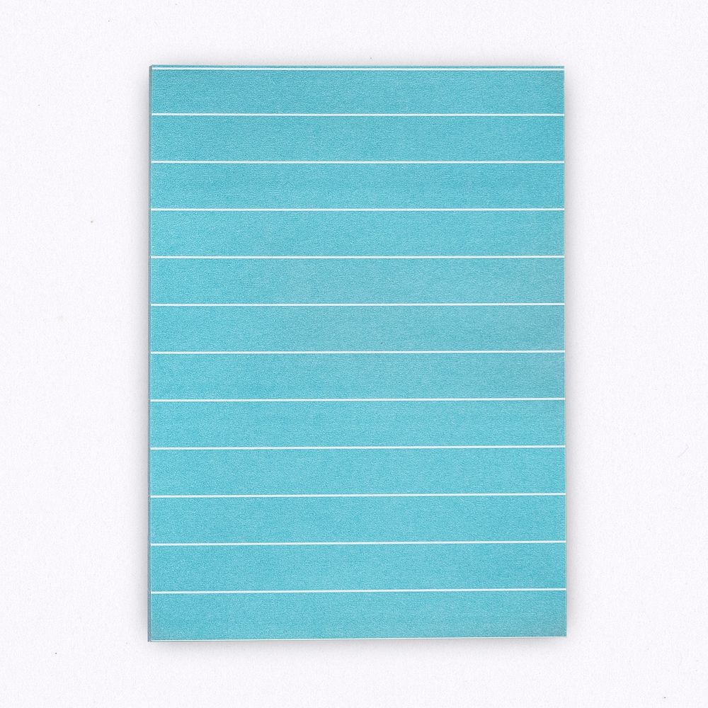 Blue lined paper note design space