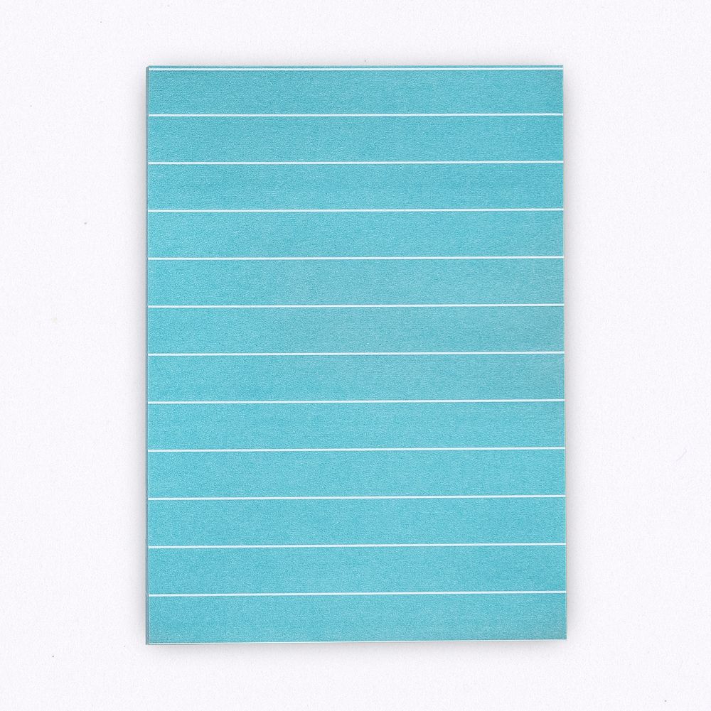 Blue lined paper note design space