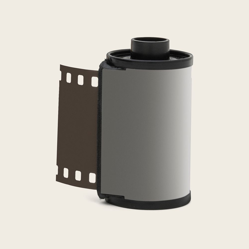 Photo film in a cartridge mockup design resource