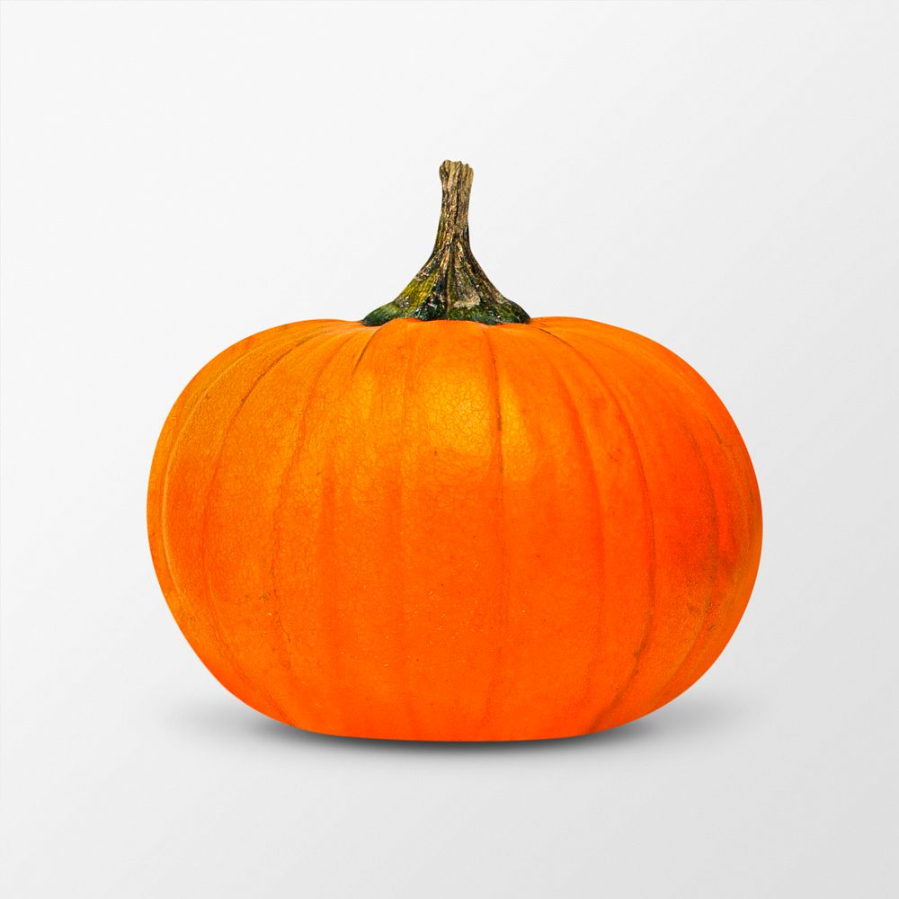 Organic pumpkin clipart, orange vegetable psd