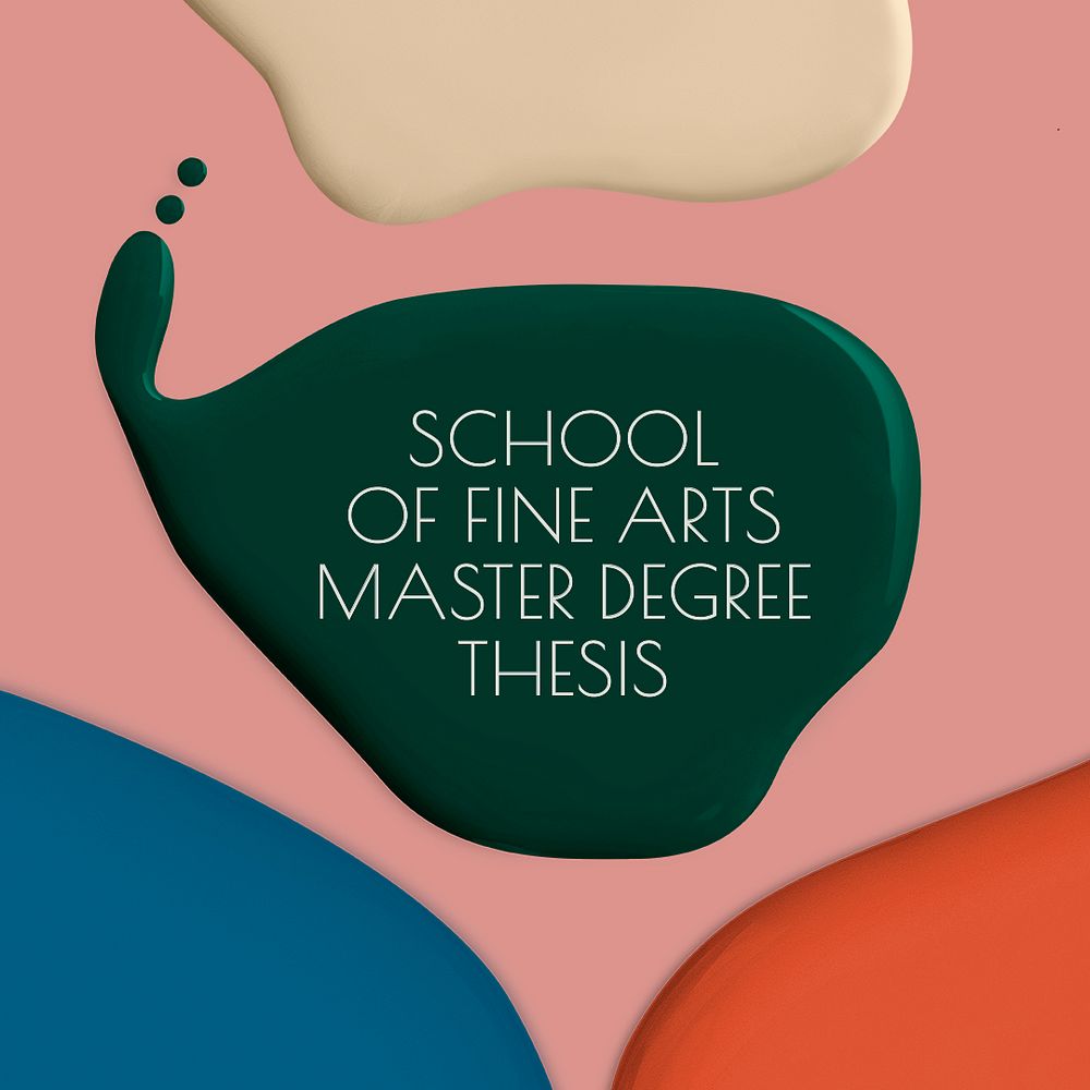 Fine arts school template vector psd paint abstract social media ad
