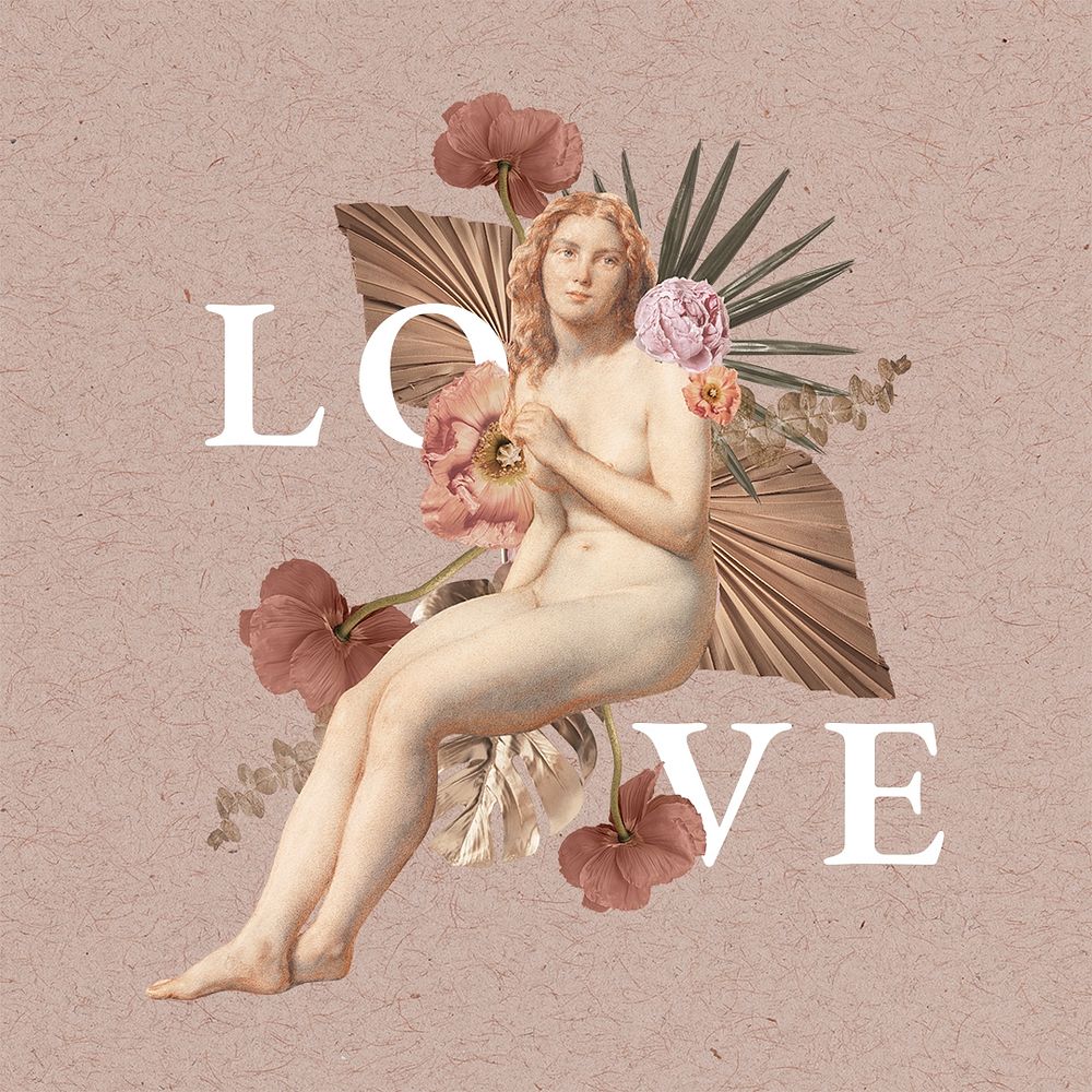 Goddess of Love, vintage illustration