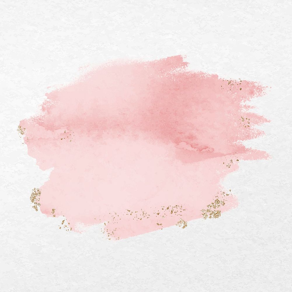 Abstract pink paint smear collage element vector