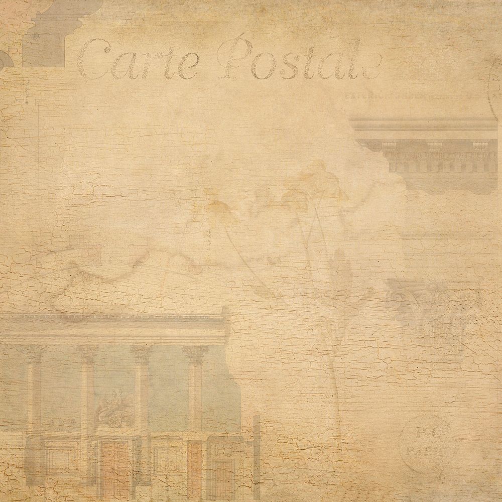 Vintage background with faded architecture illustration