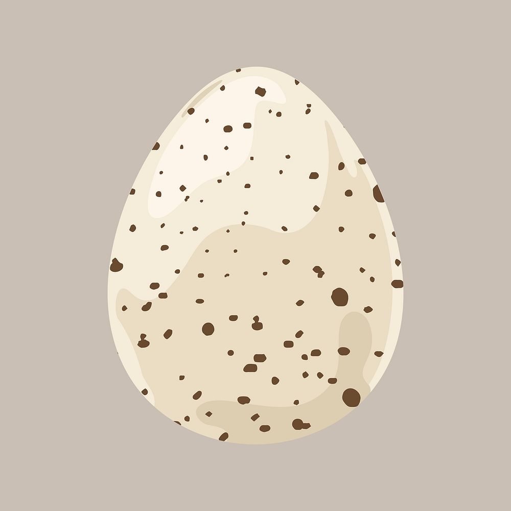 Quail egg clipart, food illustration design psd