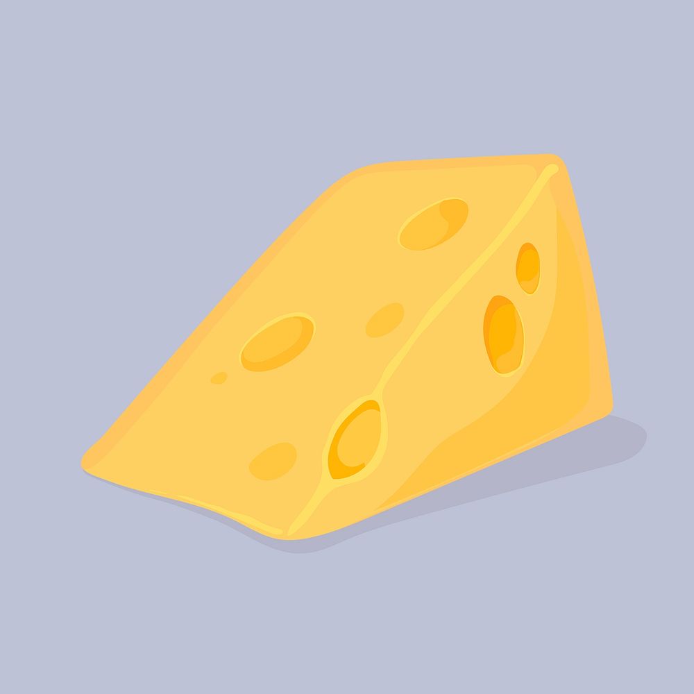Cheese clipart, food illustration design vector