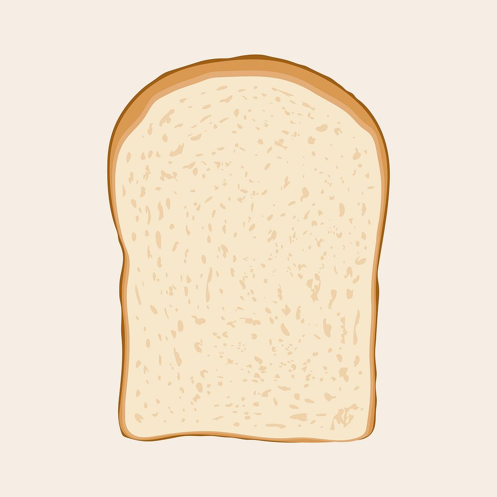 Bread clipart, food illustration design vector