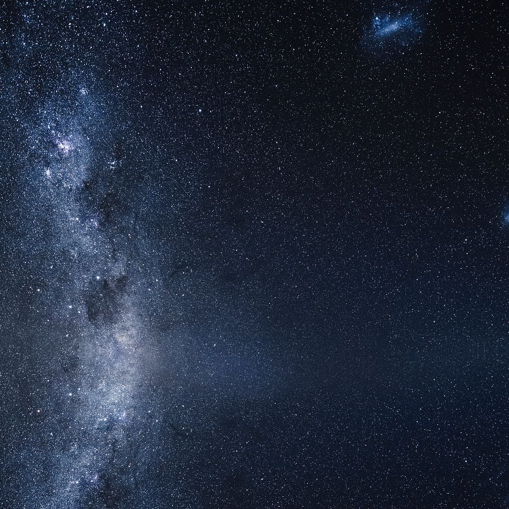 Galaxy milky way background, dark starry sky