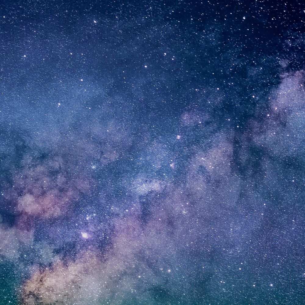 Aesthetic space background, milky way in the sky