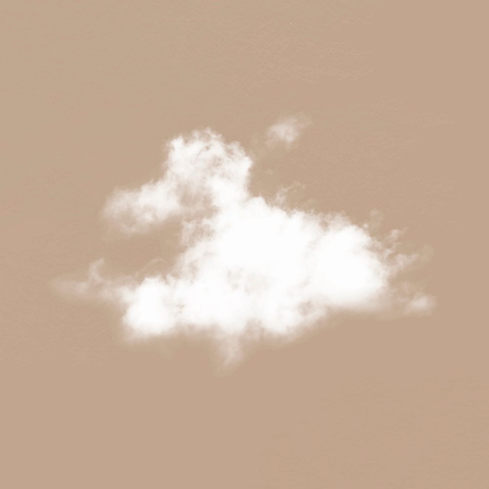 Cloud collage element, weather aesthetic vector