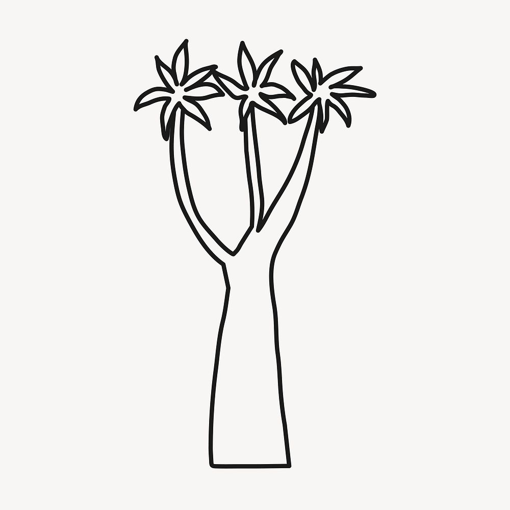 Tree doodle, nature clipart design