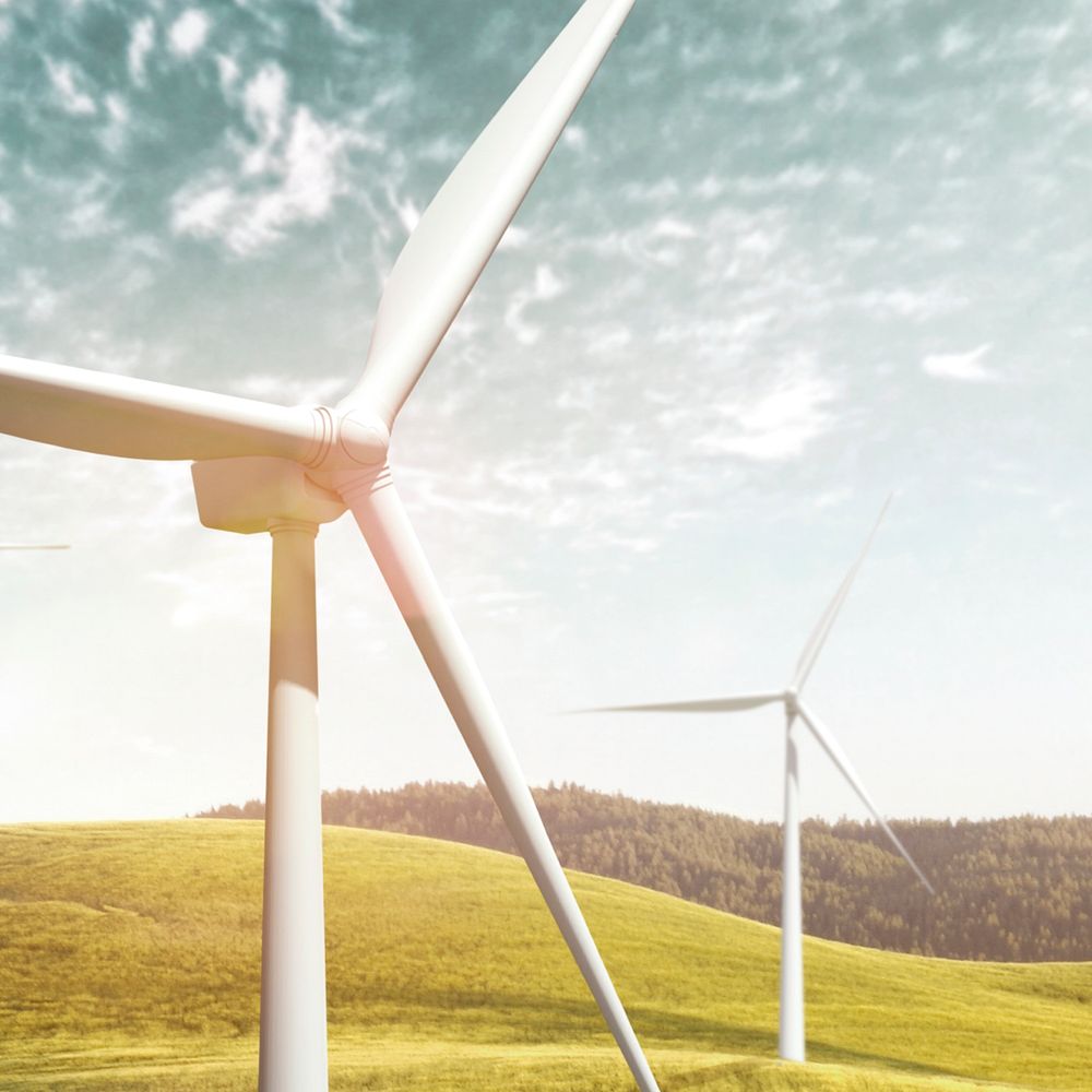 Wind farm background, alternative energy