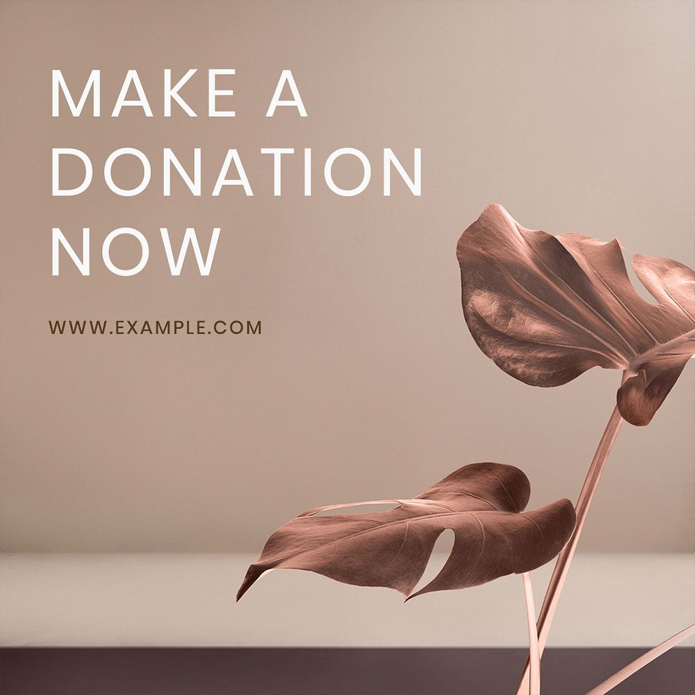 Make a donation online template