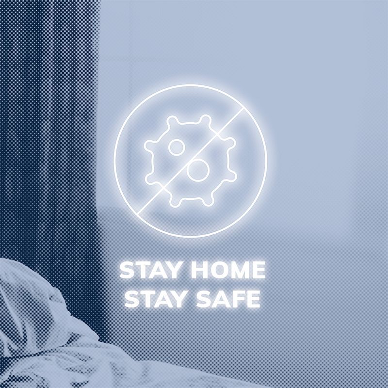 Stay home stay safe template