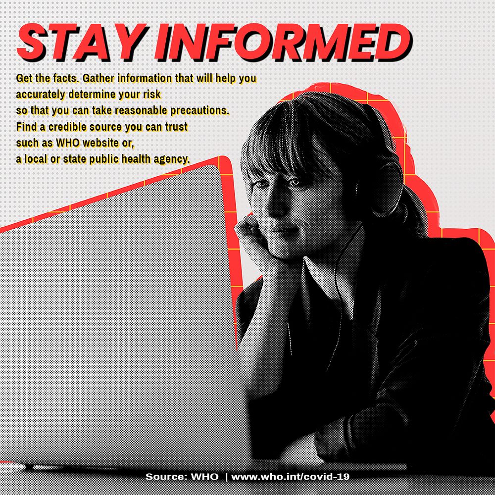 Stay informed and find a credible source you can trust template source WHO