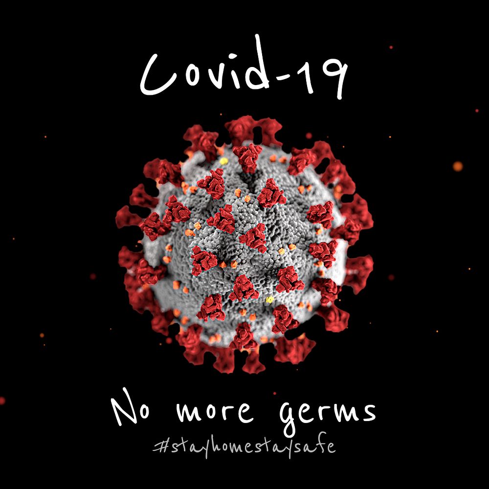 Stay home stay safe during coronavirus pandemic mockup