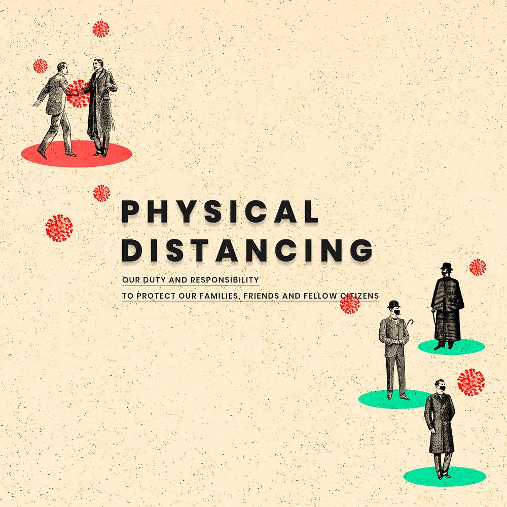 Practice social distancing to prevent covid-19. This image is part our collaboration with the Behavioural Sciences team at…