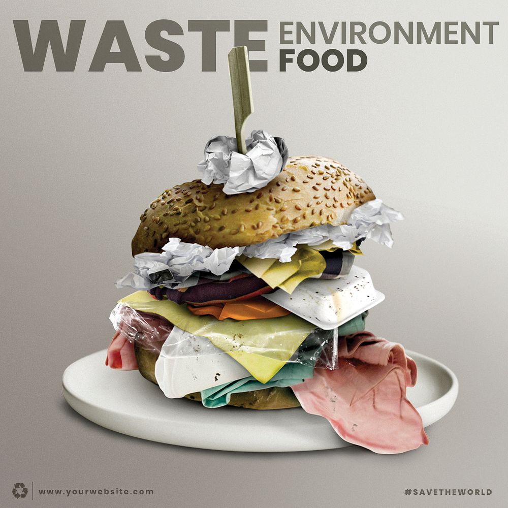Food and environment waste environment template