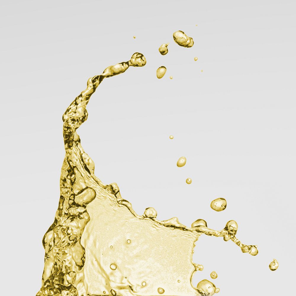 Yellow colored oil splashing design resource 