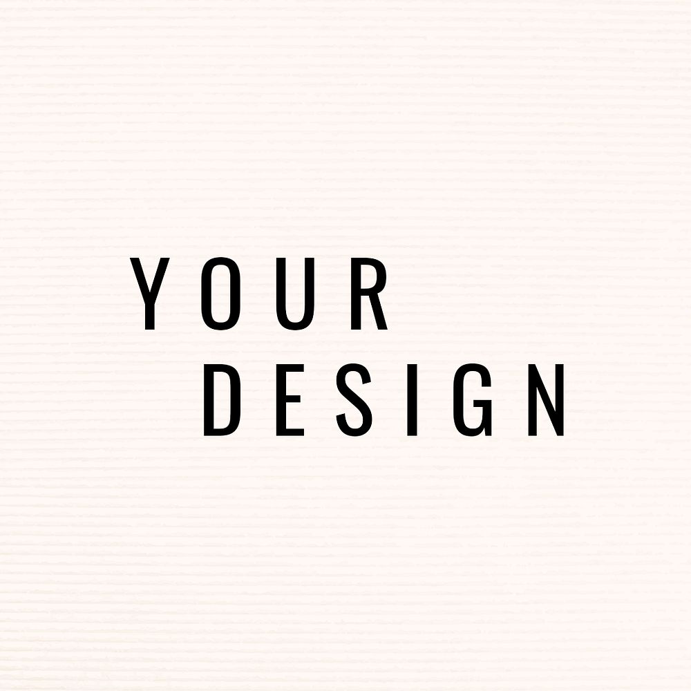 Your design template on cream background