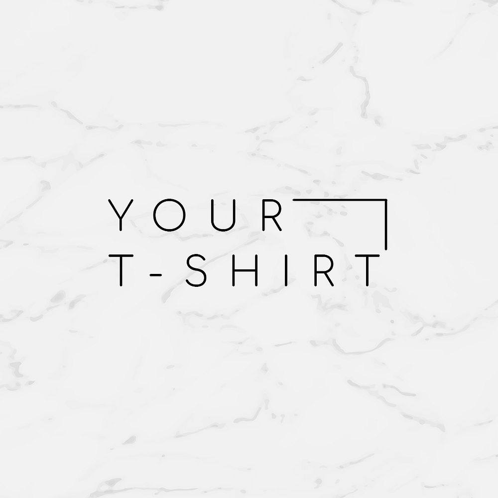 Your T-shirt template brand on texture background