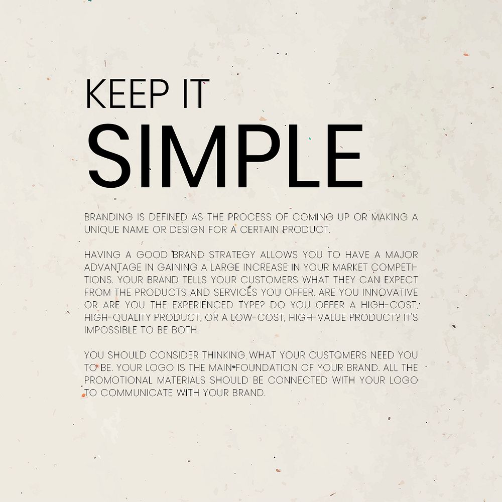 Keep it simple psd design template