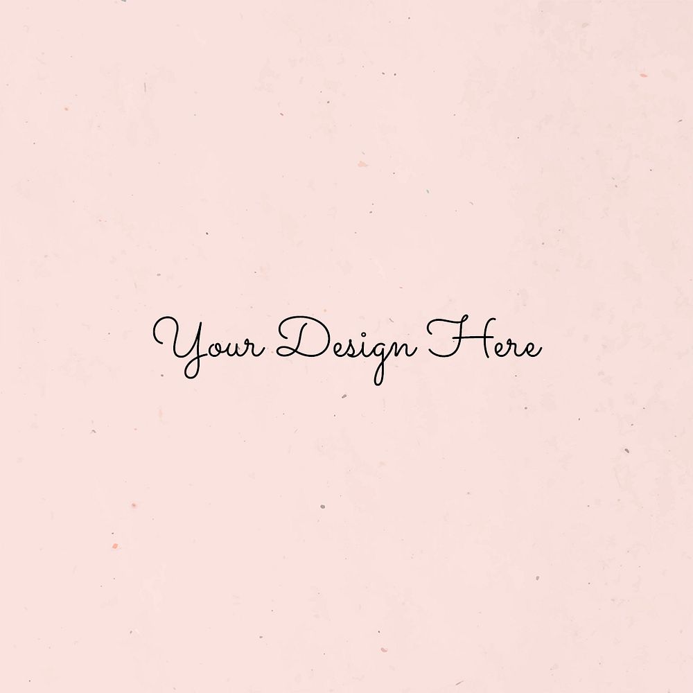 Your design here psd on pink template