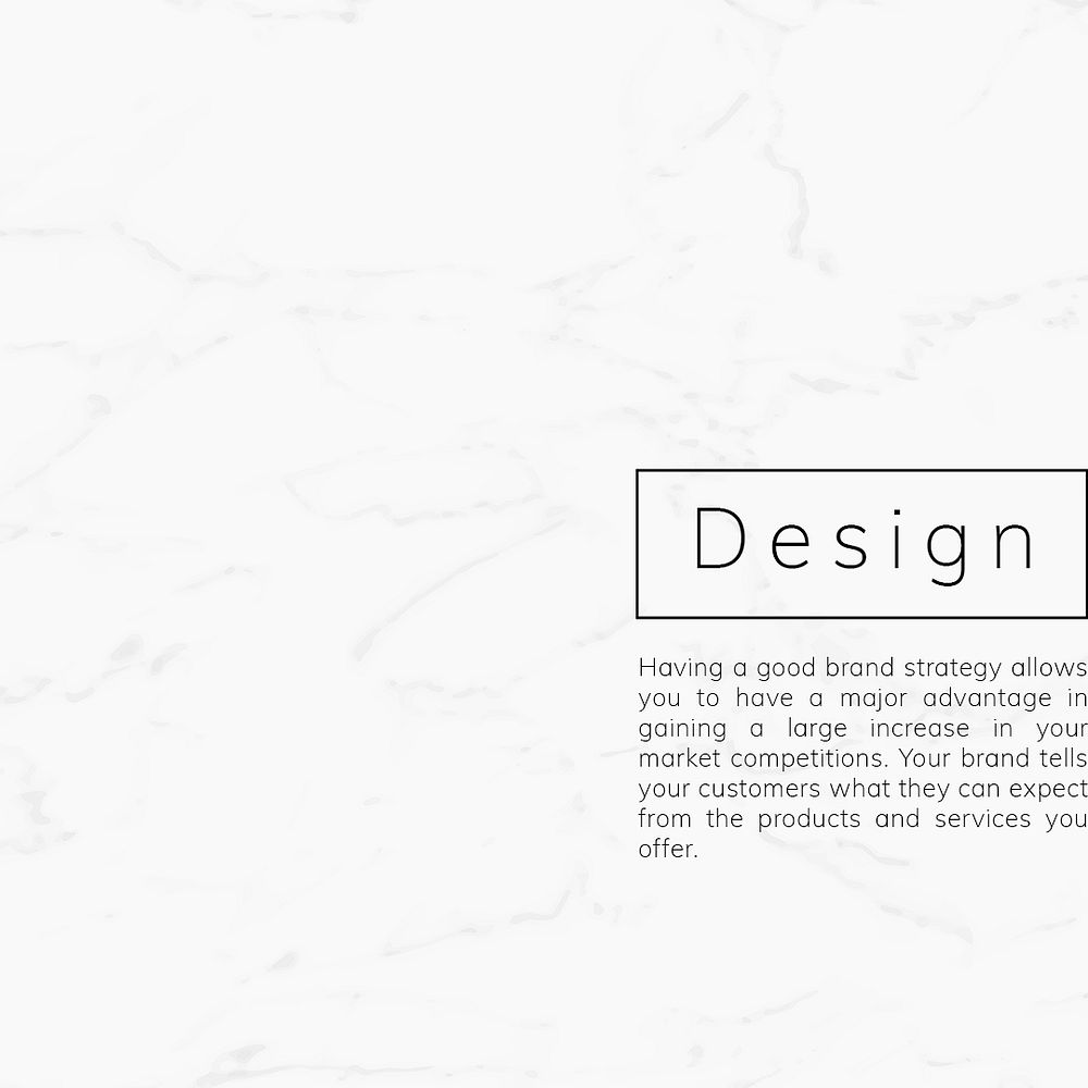 Design in rectangle logo design psd template