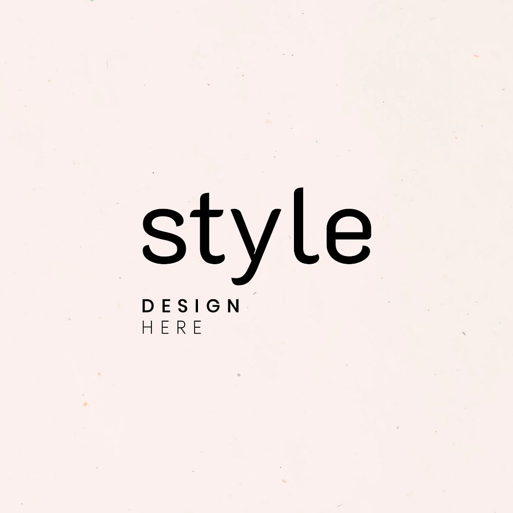 Style template typography design here