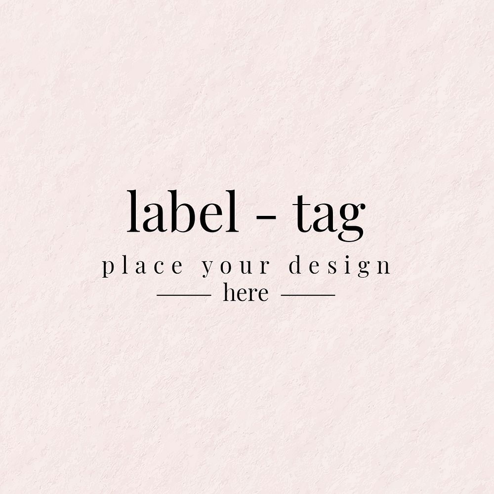 Label tag brand design psd template