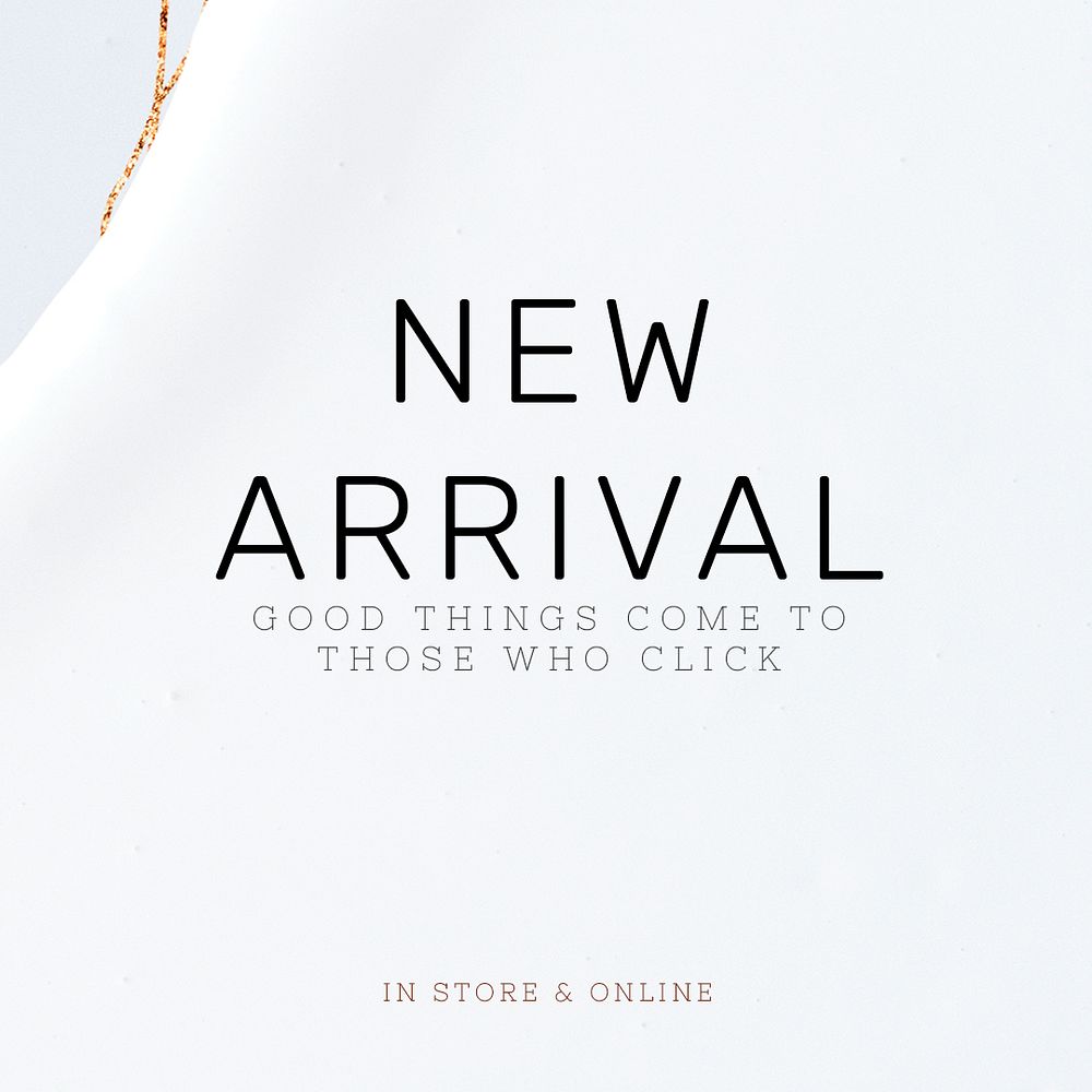 New arrival sales psd ad template blue