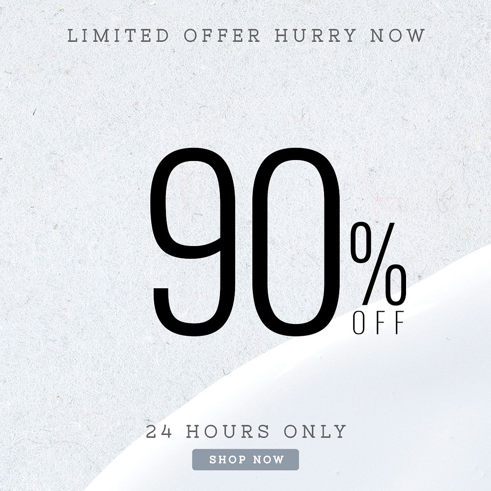 Limited offer psd 90% off blue template 