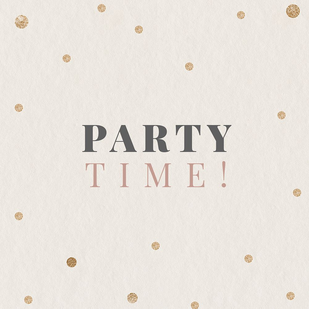 Party time festive template psd editable social media post