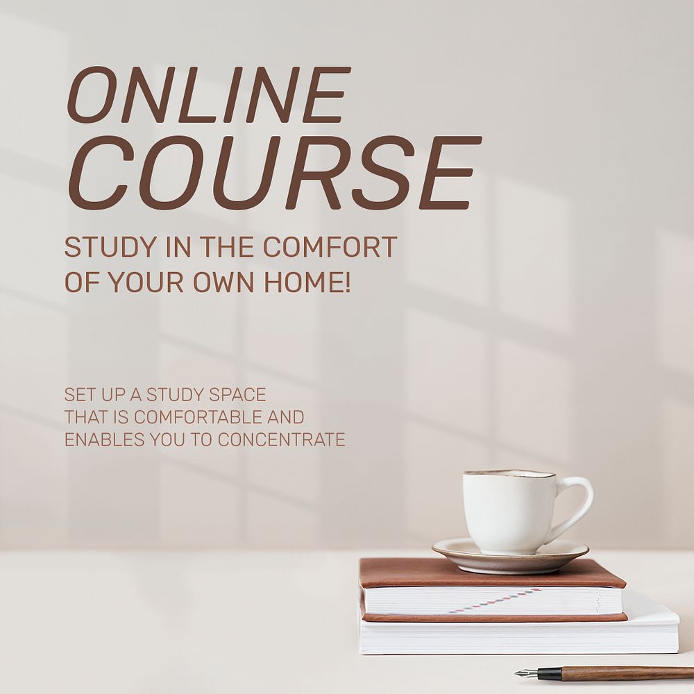 Online course template psd future technology