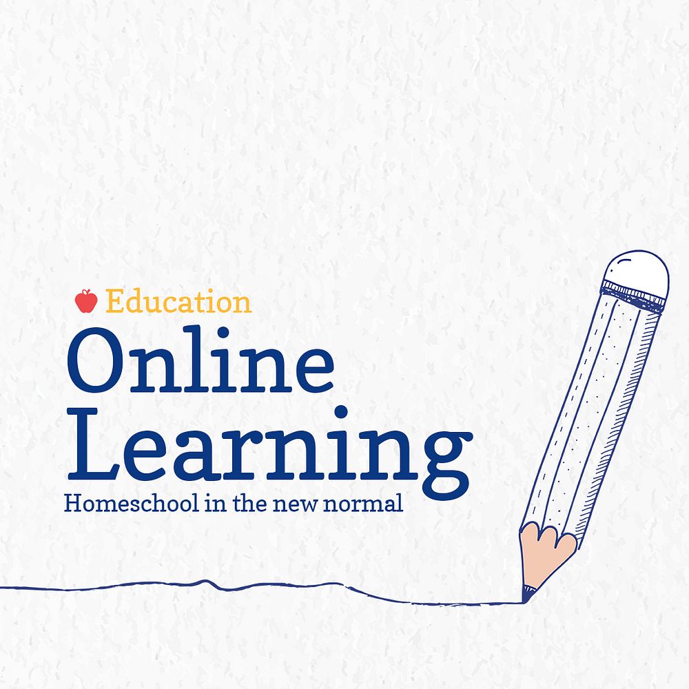 Online learning template psd future technology