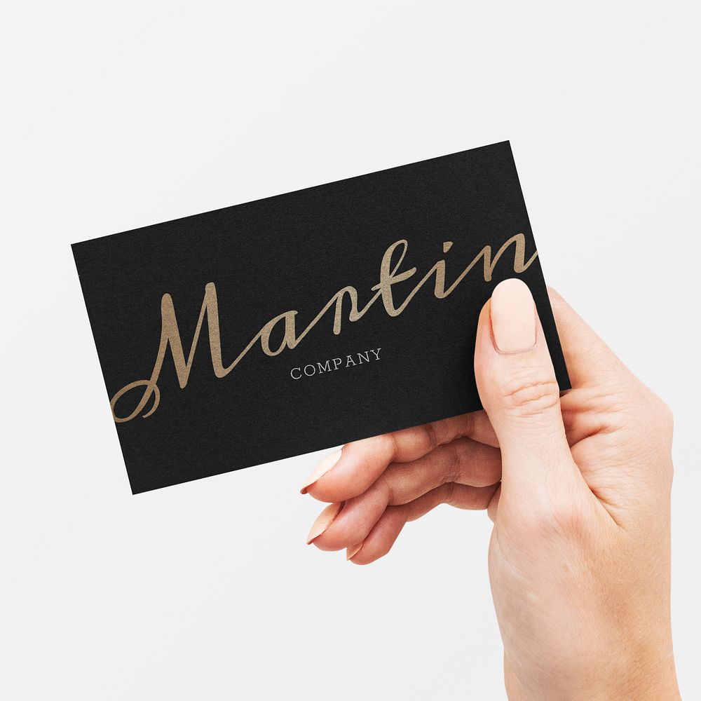 Martin Company luxury business card