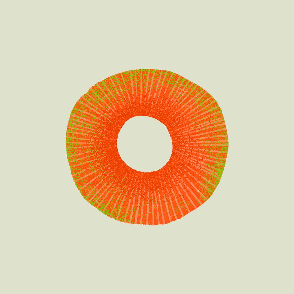 Orange circle psd half tone design