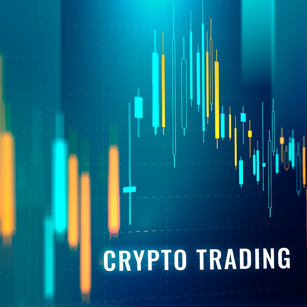Crypto trading investment template psd digital finance social media post