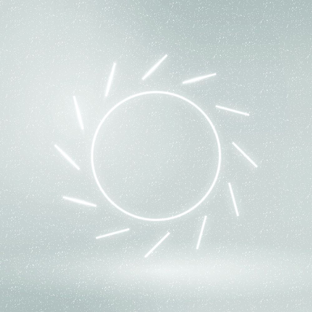 Sun icon vector renewable energy symbol