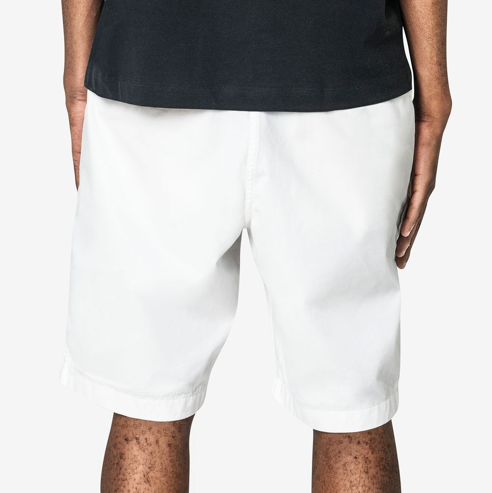 Men&rsquo;s white shorts casual fashion