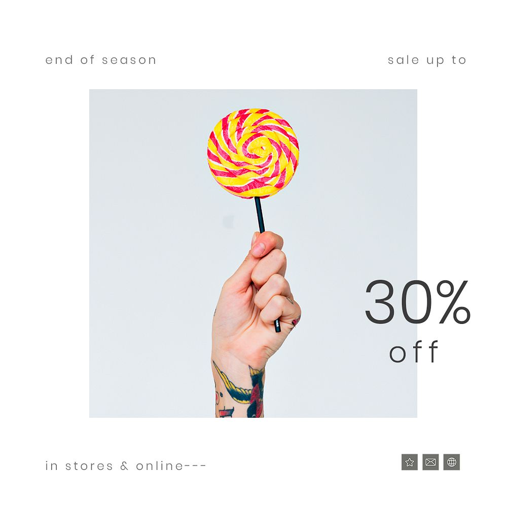 30% off sale offer template