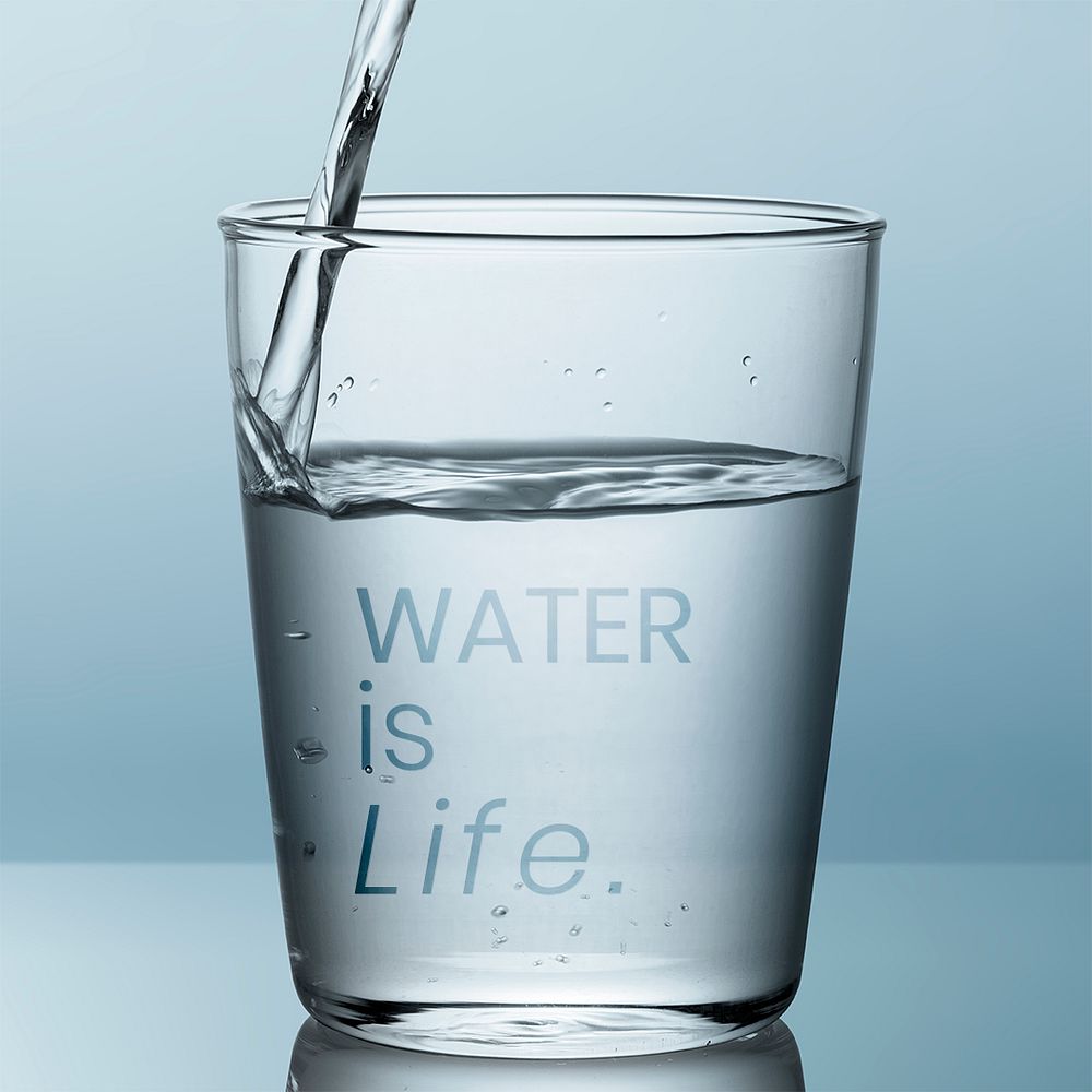 Water is life social media template mockup