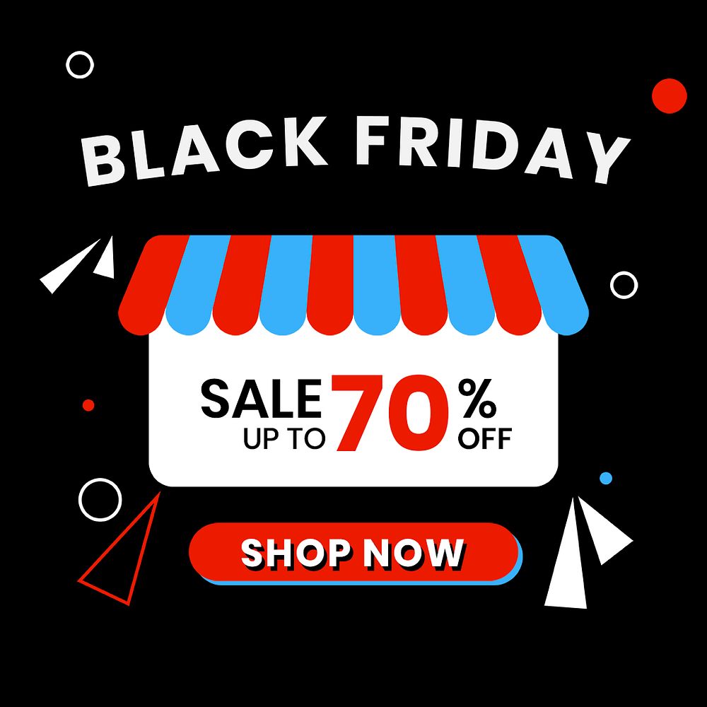 Sale 70% Black Friday psd sale promotion advertisement template