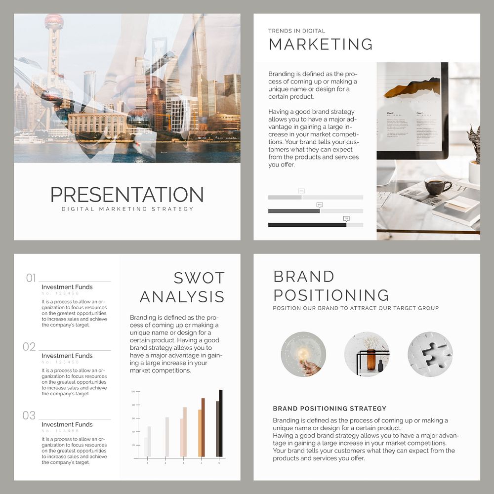 Professional business marketing psd editable templates
