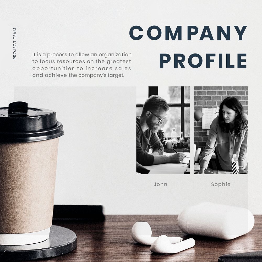Company profile psd business editable template